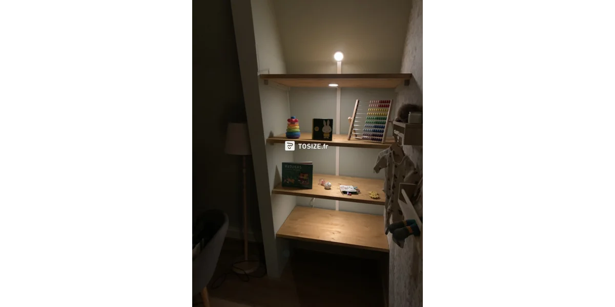 Une Armoire Sur Mesure En Panneau De Bois De Pin Pour La Chambre Des