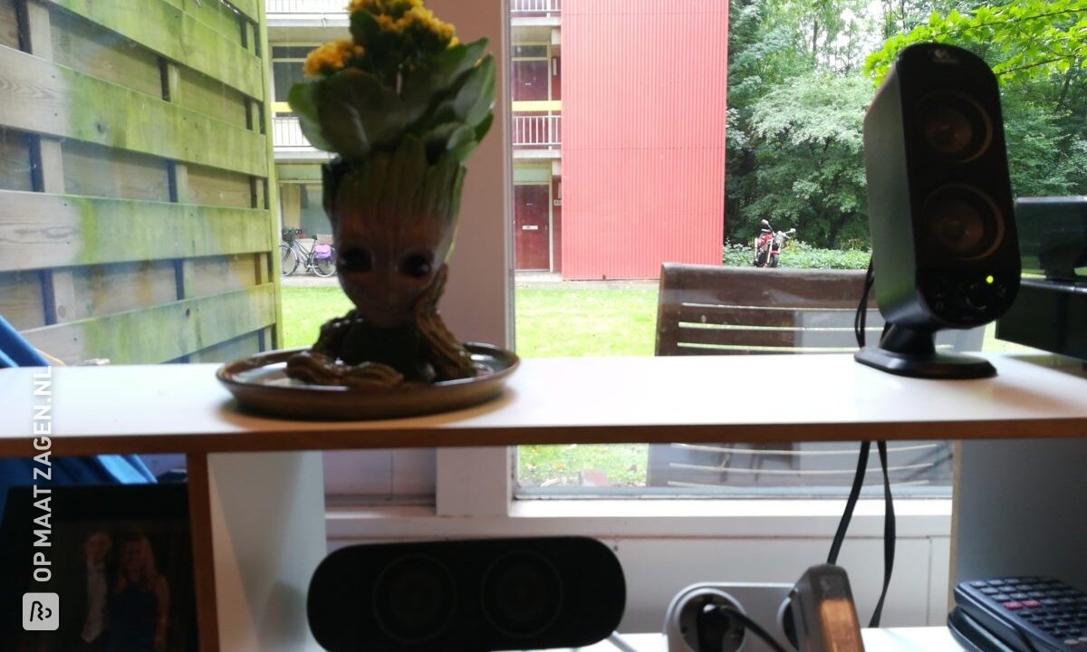 Bureau opzetstuk van MDF Lakdraag