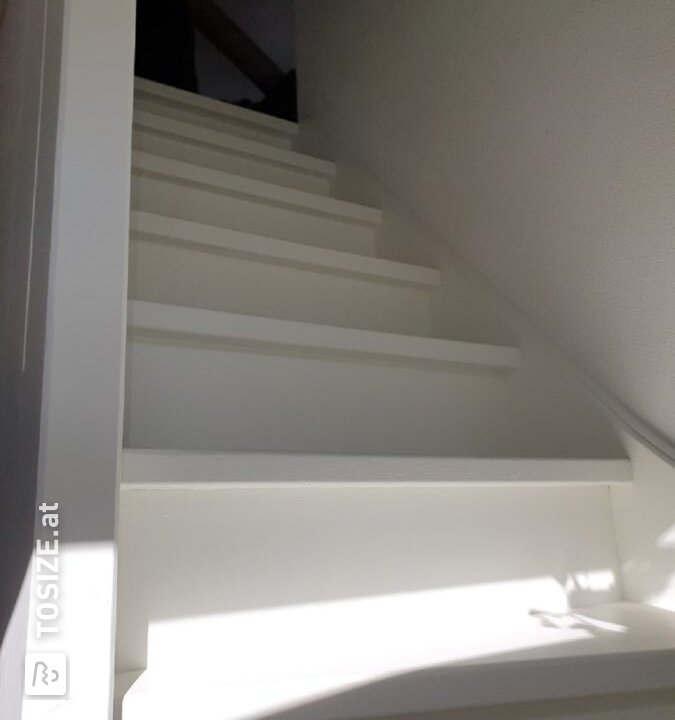 Treppenrenovierung mit MDF Lakdraag von Stijn