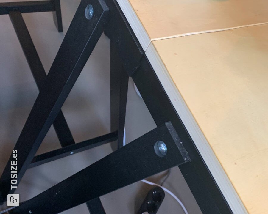 Tableros de mesa de madera contrachapada para la oficina