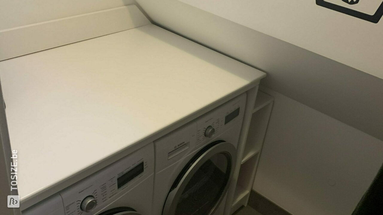 DIY: ombouw voor wasmachine en meterkast, door Dion