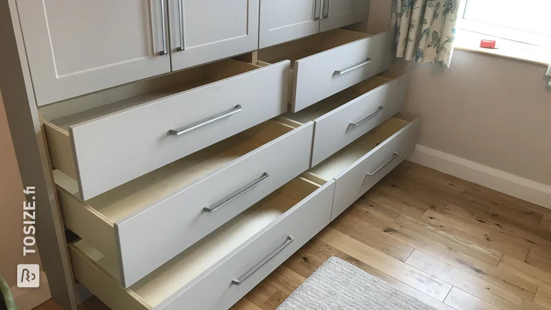 Transform Your Bedroom with Brendan's Custom Soft Close Drawer Box Wardrobe Project