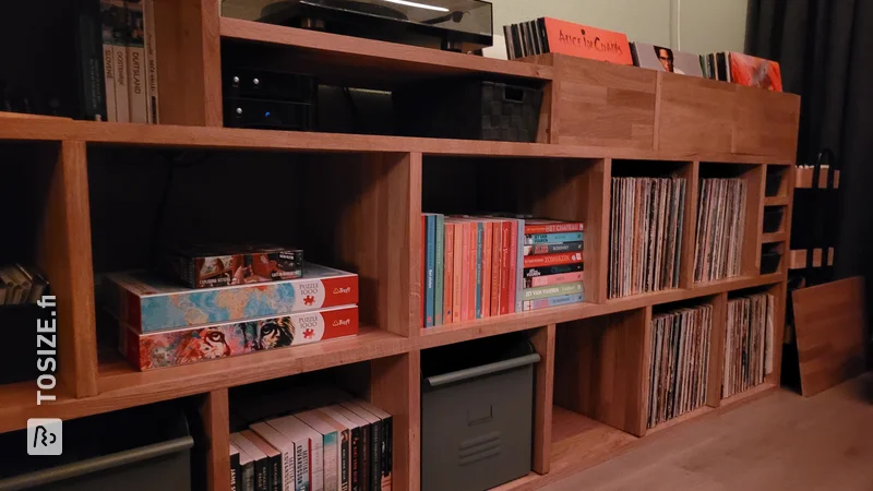 Create your own LP cabinet in the living room, by Kor and Iris