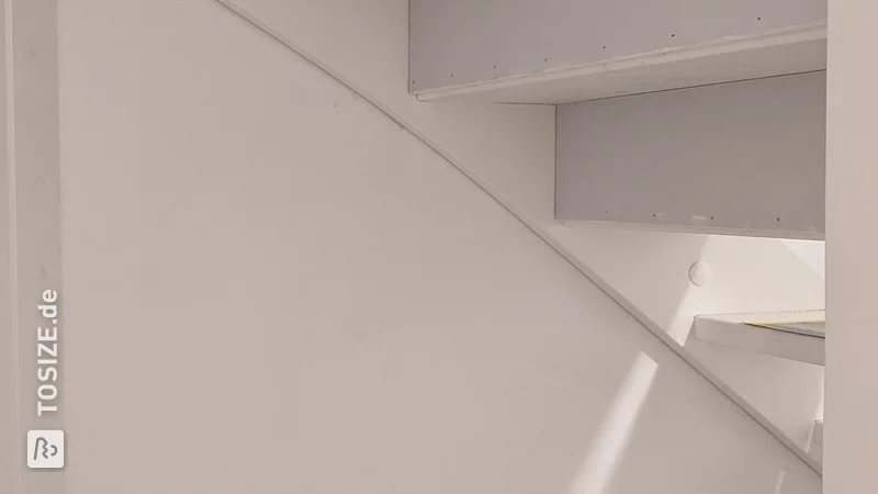 Transform your open staircase into a sleek white closed staircase, by Chris