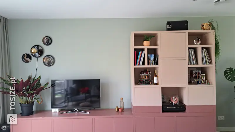 Bookcase and Storage Cabinet for the Living Room, by Ilona