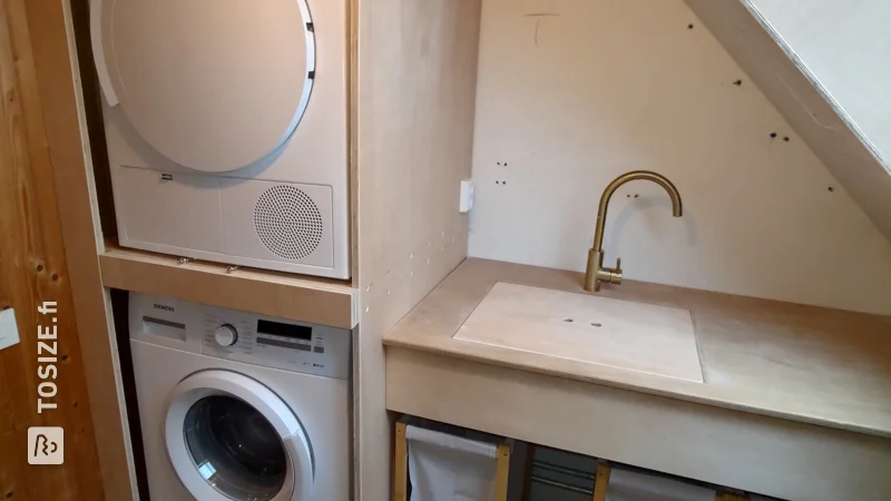 Smart conversion for washing machine and dryer in the laundry room, by Frans Jan