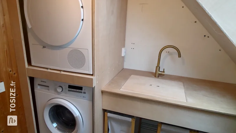 Smart conversion for washing machine and dryer in the laundry room, by Frans Jan