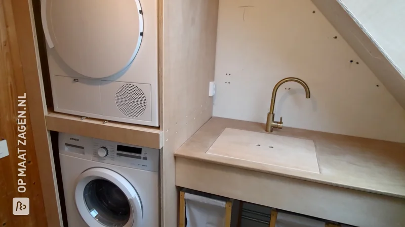 Smart conversion for washing machine and dryer in the laundry room, by Frans Jan