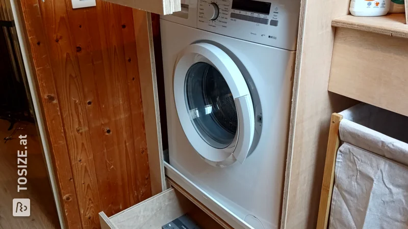 Smart conversion for washing machine and dryer in the laundry room, by Frans Jan