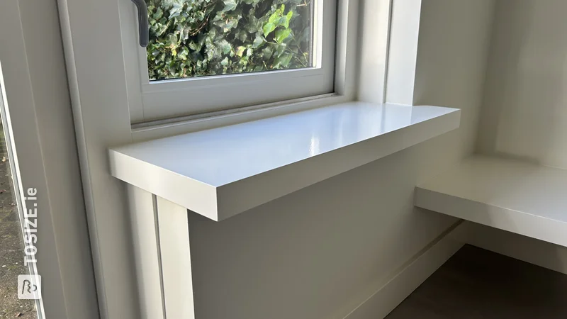 DIY Inspiration: Sleek MDF Window Sills Miter Cut, by Erik