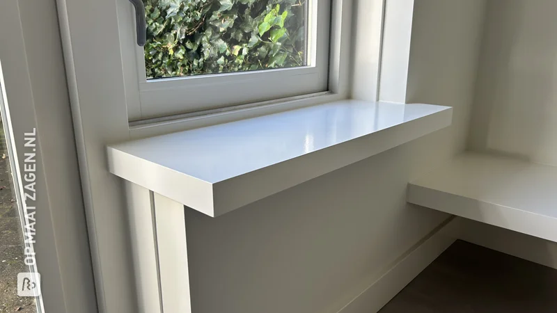 DIY Inspiration: Sleek MDF Window Sills Miter Cut, by Erik