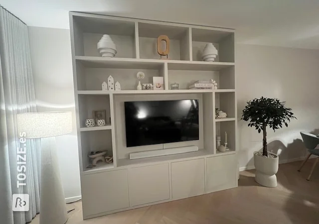 Crea tu propio mueble de TV moderno para el salón, por Carmen