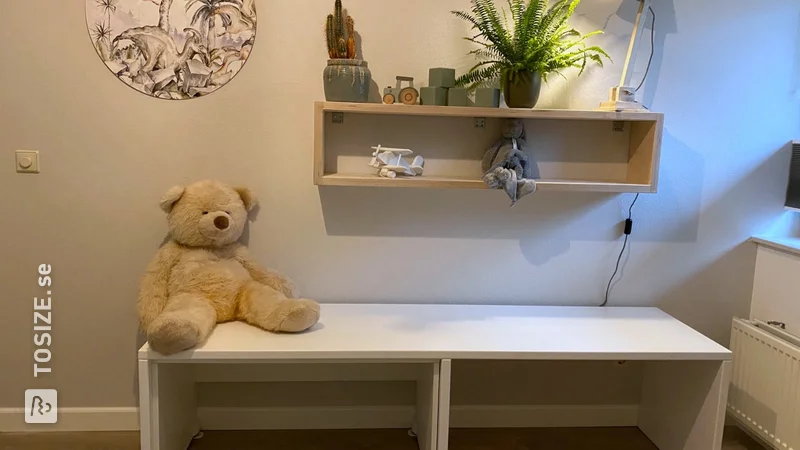 DIY project: kids room makeover with IKEA desk hacks, by Rick