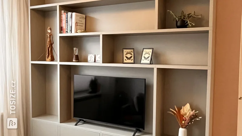 Stylish TV cabinet for the living room, by Marjolein