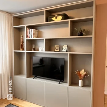 Stylish TV cabinet for the living room, by Marjolein