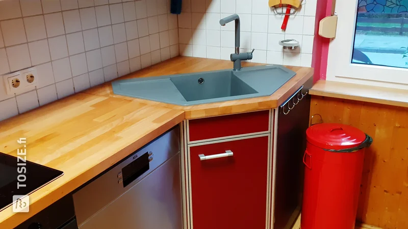 Creative kitchen countertops and table renovation, by Jörg