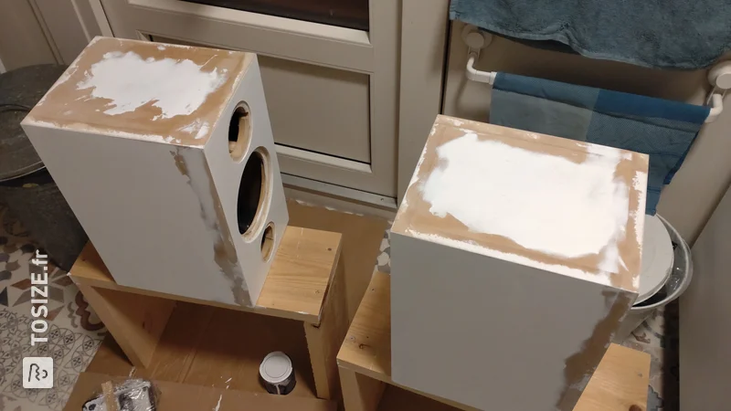 Self-built speaker box for sound box, by Gerjan