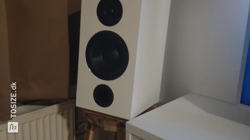 Self-built speaker box for sound box, by Gerjan