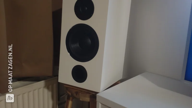 Self-built speaker box for sound box, by Gerjan