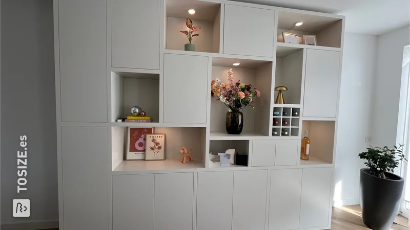 Mueble de salón con focos, de Wouter