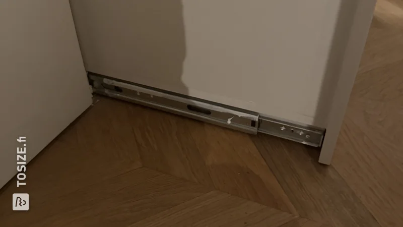 Smart pull-out stair cupboard and refrigerator solution, by Hans