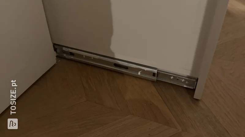 Smart pull-out stair cupboard and refrigerator solution, by Hans