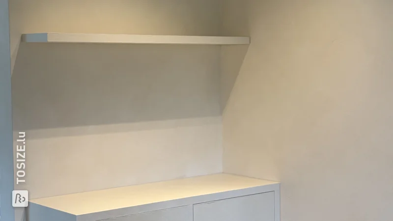 Armoire de bureau élégante au look béton, par Lissa