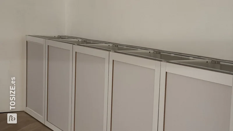 Create your own unique cabinet with an Ikea base, by Denise