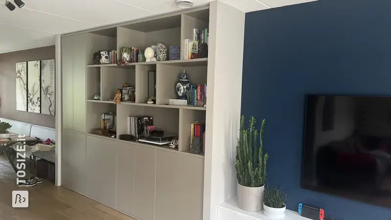 Stylish built-in cupboard with compartments and doors, by Mark
