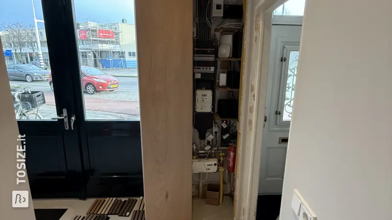 Make your own blind meter cupboard door, by Boy
