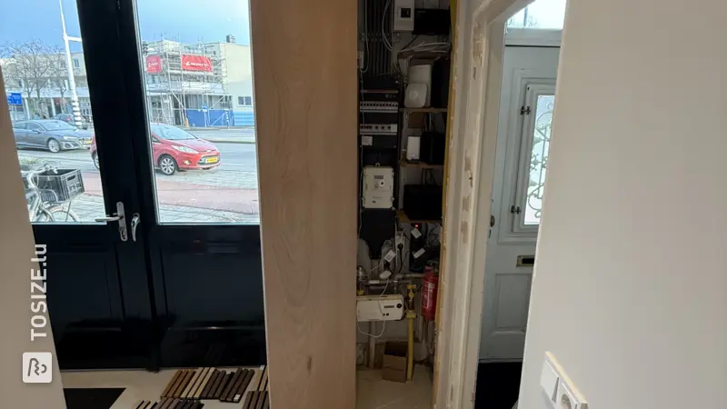Make your own blind meter cupboard door, by Boy