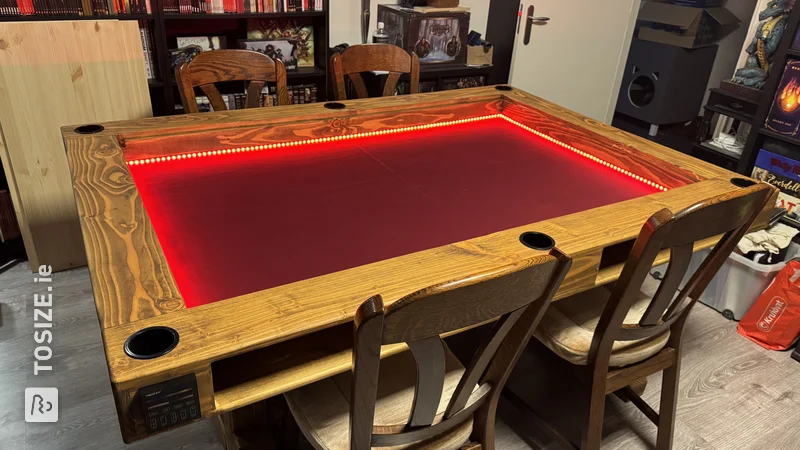 Rustic Board Game Table for the Game Room, by Bas