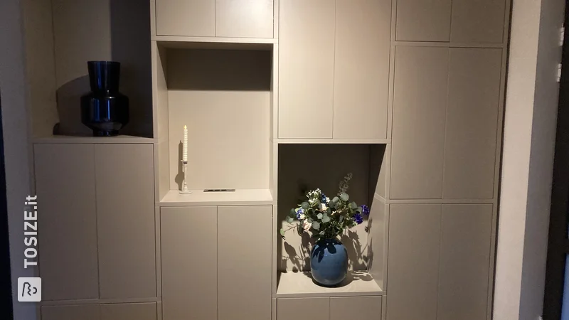 Shelving unit with lots of storage space for the living room, by Eva