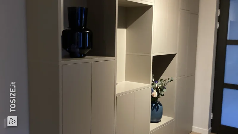 Shelving unit with lots of storage space for the living room, by Eva