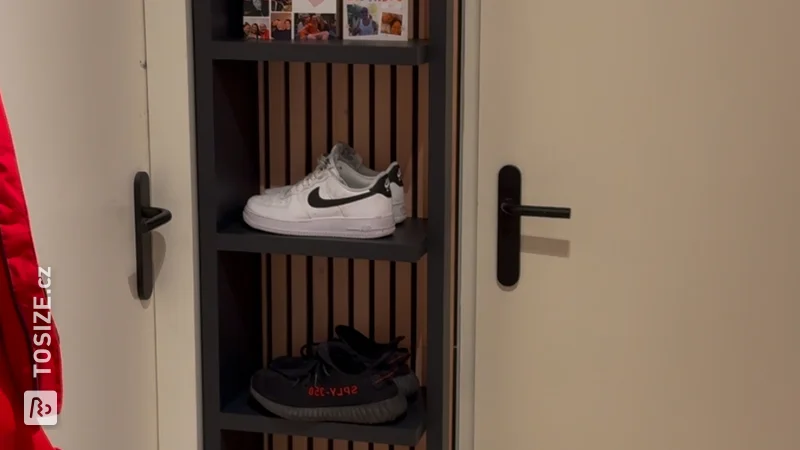 Stylish Black Shoe Rack for the Hallway, by Duy