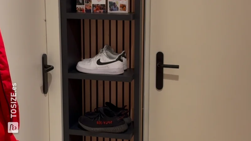 Stylish Black Shoe Rack for the Hallway, by Duy