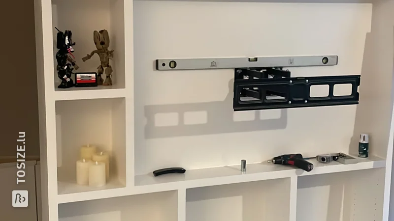 Maßgefertigter TV-Schrank für das Wohnzimmer von Gijs