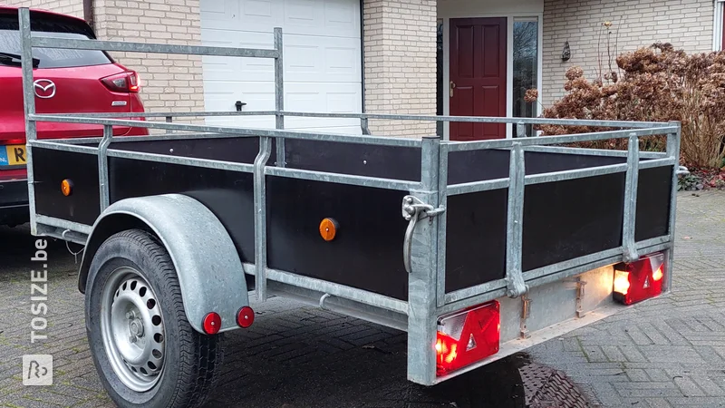 Renovated trailer, renovation with custom concrete plywood, by Ed