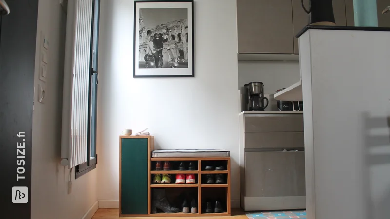 Custom MDF Entryway Bench by Joshua