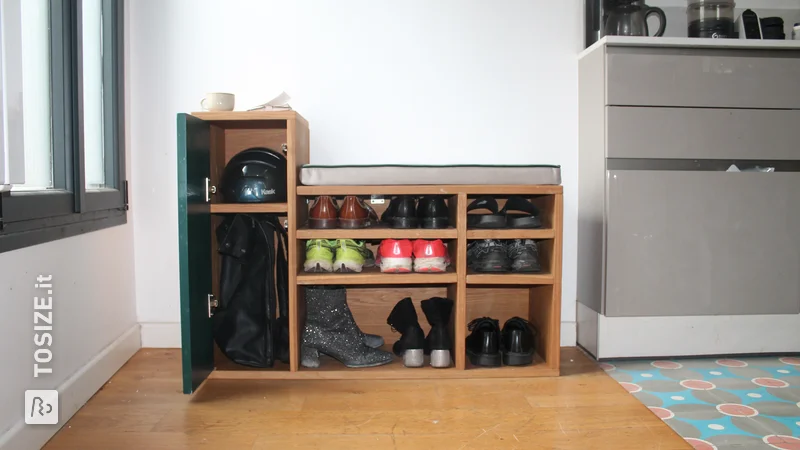 Custom MDF Entryway Bench by Joshua