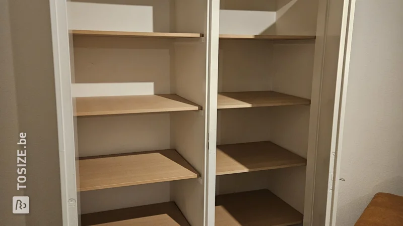 Practical cupboard shelves for built-in cupboard made of MDF Blank by Frank