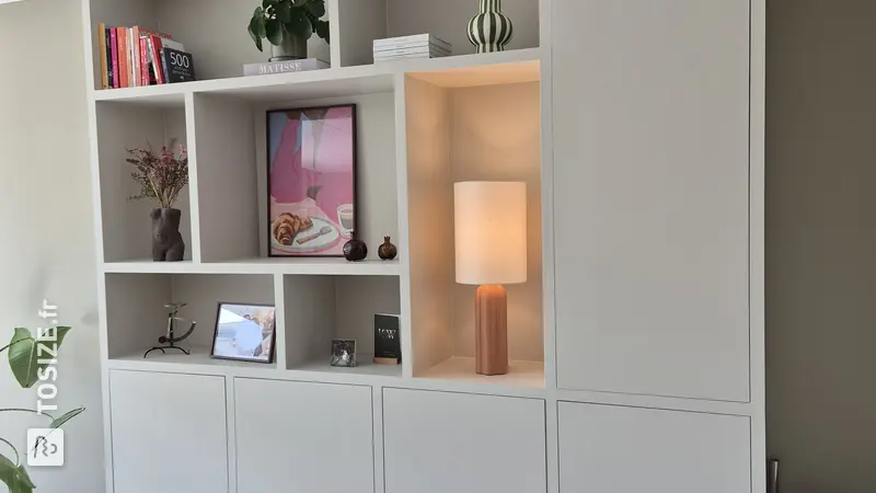 Elegant Beige Living Room Cabinet, by Wouter