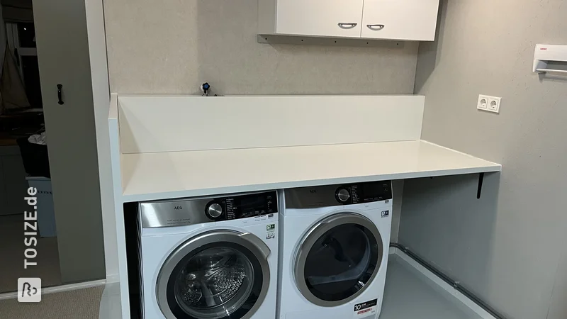 Creative Laundry Room Makeover with MDF Primed, by Theo