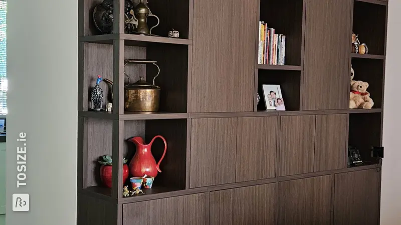 Stylish Living Room Wall Unit in Oslo Oak, by Sjaak