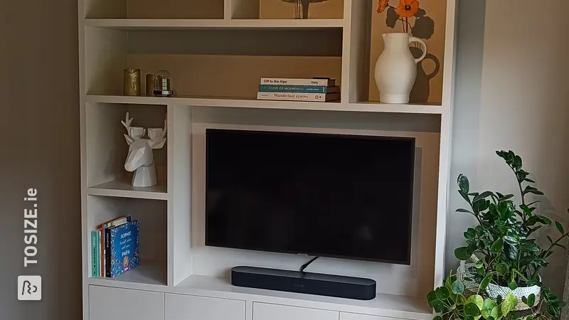 Stylish Shelving Unit in Truffle White, by Pieter