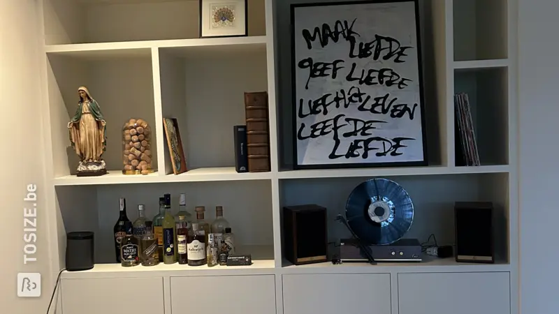 Stylish White Shelving Unit for the Living Room, by Hester