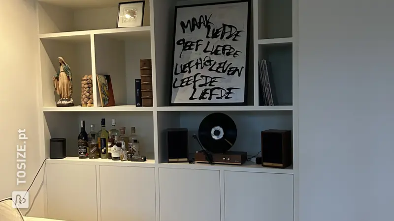 Stylish White Shelving Unit for the Living Room, by Hester