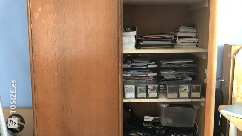 From Wardrobe to Functional Shelving Unit, by Eva