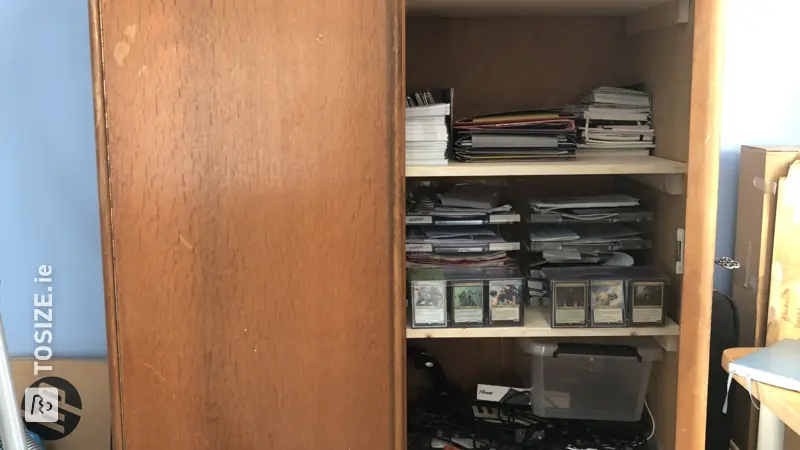 From Wardrobe to Functional Shelving Unit, by Eva