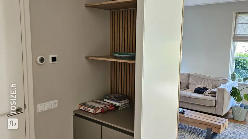 Homemade Ensuite Closet in the Living Room, by Derk